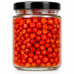 Chile Chiltepín Seco de Sonora. Frasco con 50 gramos